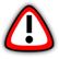 Warning icon about power always being supplied to vehicle power outlets