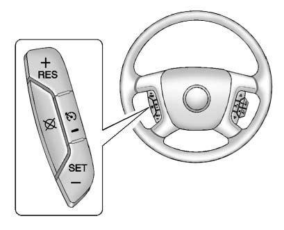 Buick Enclave cruise control button for turning the system on