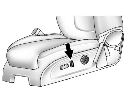 Buick Enclave power reclining seatback control for raising or reclining the front seatback