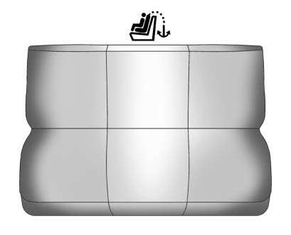 Third row top tether anchor location diagram