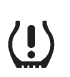 Tire Pressure Monitor System warning light for low tire pressure or TPMS malfunction