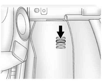 Buick Enclave interior temperature sensor on the instrument panel near the steering column