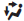 Bi-level rear climate mode symbol for overhead and floor airflow