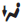 Floor airflow mode symbol for rear climate control