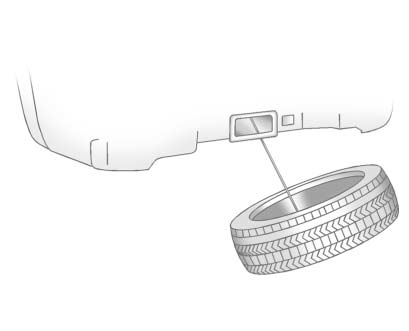 Removing compact spare tire retainer through wheel opening