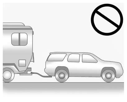 Rear towing position warning illustration for vehicle towing