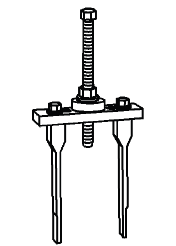 DT 45124 J 45124 removal bridge service tool