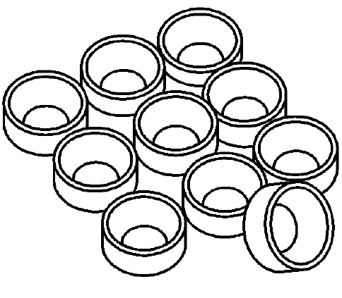 Conical brake rotor washers used for lateral runout measurement