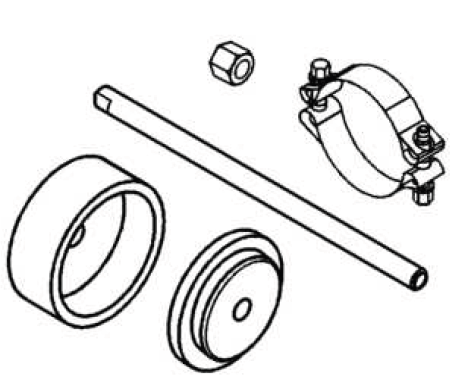 Frame bushing installer for rear drive axle service