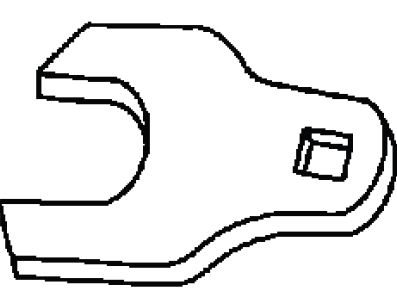 Buick Enclave inner tie rod wrench for steering linkage service