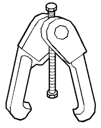Tie rod separator tool for steering linkage service