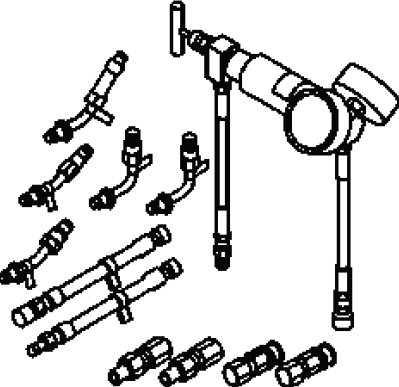 Buick Enclave power steering analyzer for pressure and flow testing