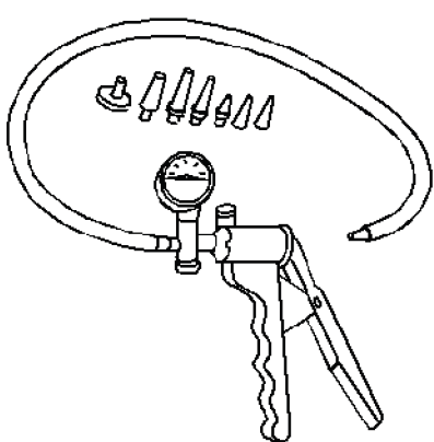 Vacuum pump for removing air from power steering fluid system
