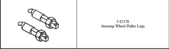 Steering wheel and column service tools and equipment reference