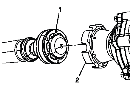 Buick Enclave propeller shaft separated from transfer case flange