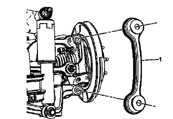 Rear suspension link between upper and lower control arm