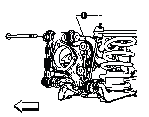 Upper control arm to rear knuckle bolt and nut