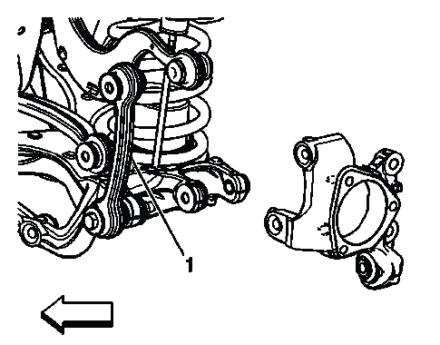 Rear suspension link and knuckle connection reference