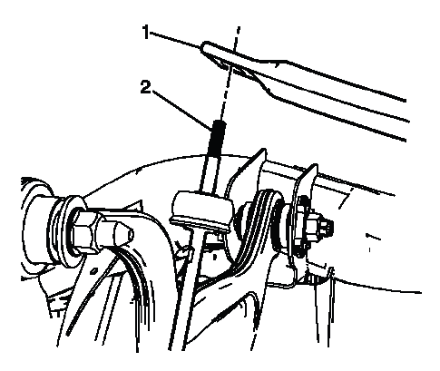 Rear stabilizer shaft separated from stabilizer shaft link