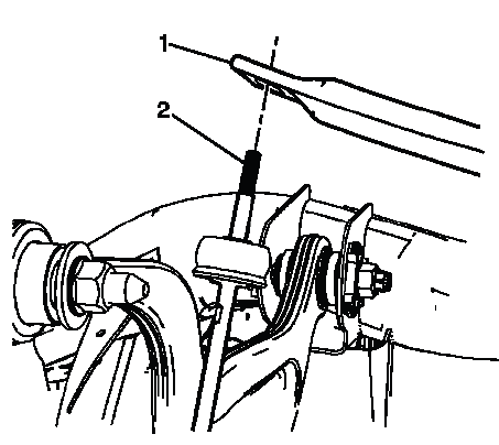 Rear stabilizer shaft installed onto stabilizer link