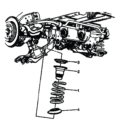 Rear spring insulator spring seat and jounce bumper installation reference