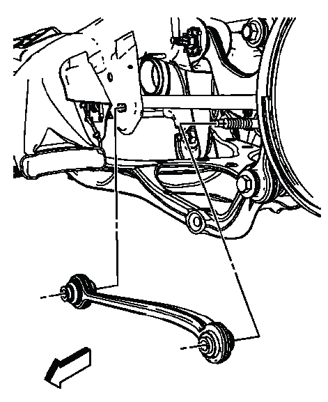Rear suspension adjuster link installation position