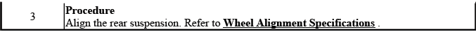 Additional lower control arm installation reference for rear suspension