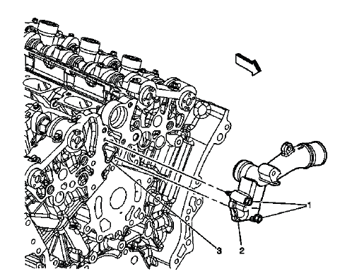 Water outlet housing identification and coolant passage location