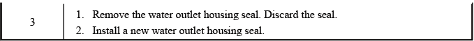 Water outlet housing installation reference image