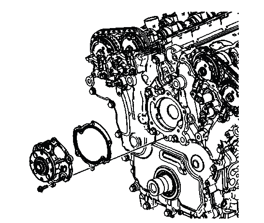 New water pump seal and pump installation components