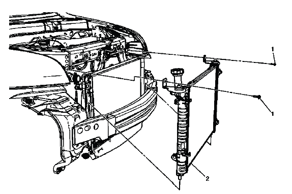 Buick Enclave radiator identification and cooling system location