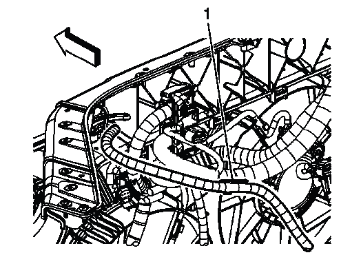 Buick Enclave coolant heater cord routing and clip locations