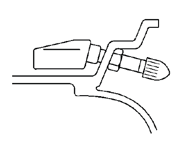 Buick Enclave tire pressure monitor sensor and retaining nut installation