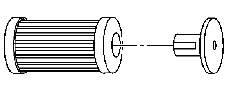 Buick Enclave A/C filter and check valve view for HVAC service
