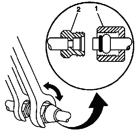 Disassembling and reassembling A/C refrigerant line fittings