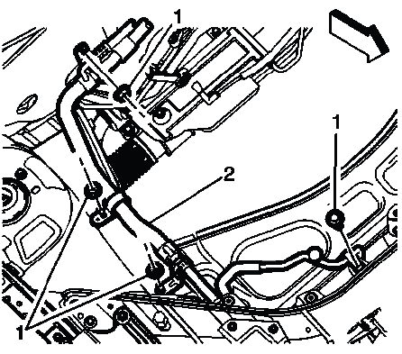 Air conditioning refrigerant heat exchanger mounting fasteners