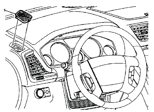 Left side window defogger outlet grille location for Acadia