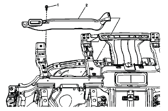 Buick Enclave left side window defogger outlet duct location