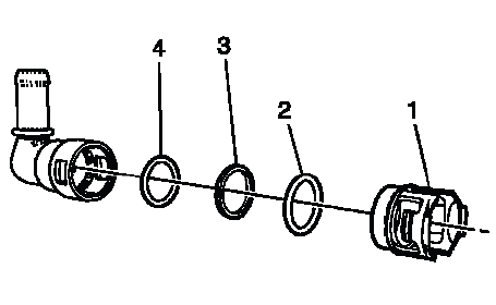 Buick Enclave auxiliary heater hose connector seal kit installation order
