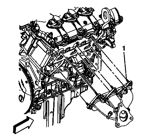 Buick Enclave right side exhaust manifold bolt locations