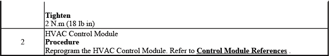 HVAC control module connector and mounting details