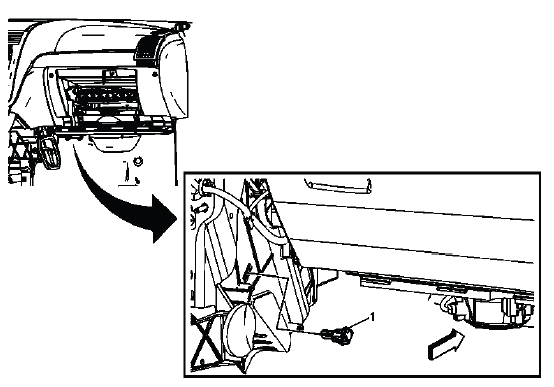 Buick Enclave lower right duct air temperature sensor location