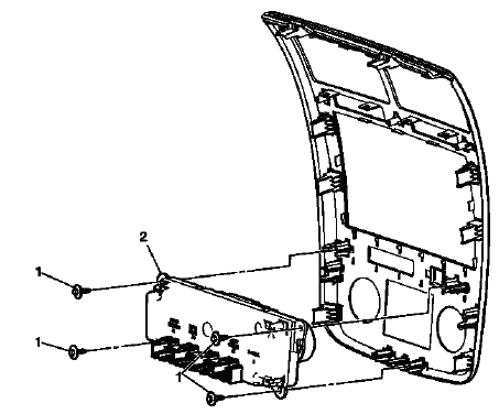 Buick Enclave manual HVAC control module identification location