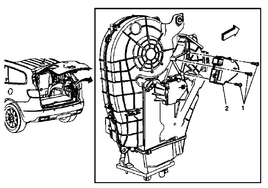 Auxiliary mode valve actuator identification for rear HVAC air delivery