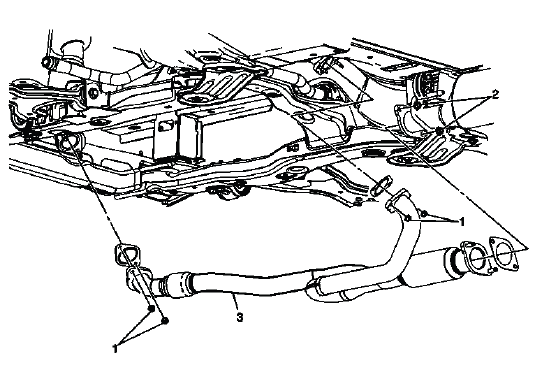 Exhaust flexible pipe location and identification