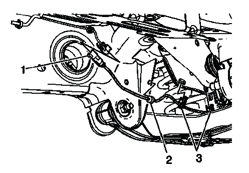 Rear wheel speed sensor electrical connector location near suspension