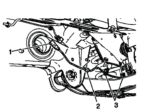 Rear wheel speed sensor connector and harness routing near suspension link