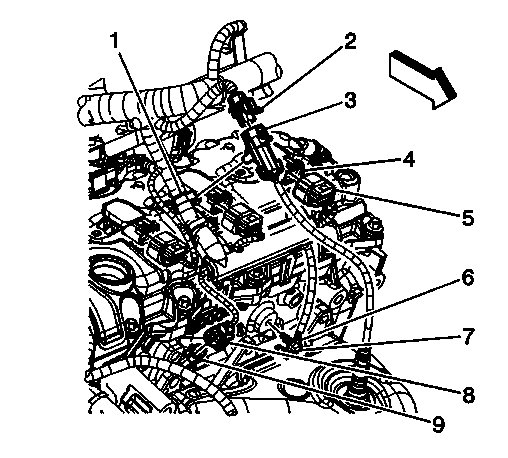 Engine wiring harness and heated oxygen sensor connector identification
