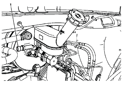 Brake fluid level sensor location on master cylinder reservoir