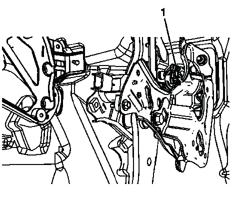 Buick Enclave brake pedal pushrod retainer location during pedal assembly removal